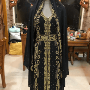 Black Kaftan Maxi Dress