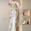 Dubai Beaded Kaftan Arabian Plus Size Abaya Party Fancy Dresses African Clothing Crystal Fancy Work (1)