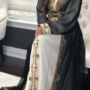 Elegant Dubai Wedding Dress - Royal Moroccan Kaftan Maxi