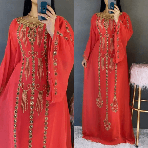 Moroccan Wedding Caftan Maxi Dress (1)
