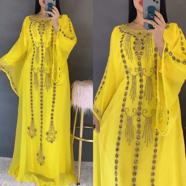 Moroccan Wedding Caftan Maxi Dress (2)