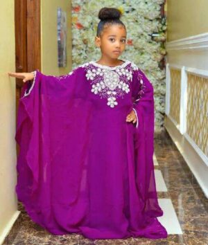 kids abaya african kaftan dress for girls