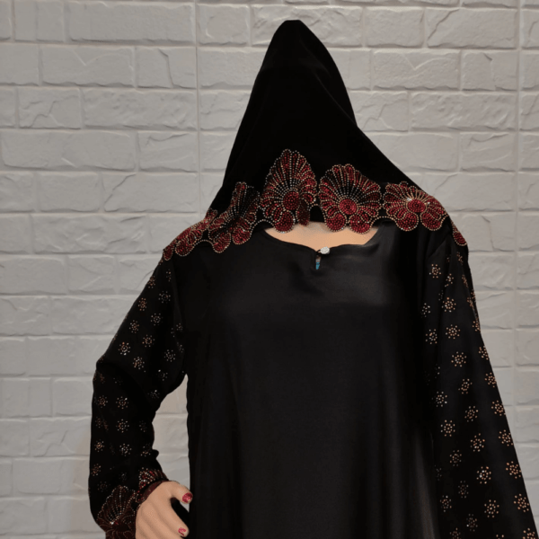 Beatiful Diamond Cutwork Abaya Burqa