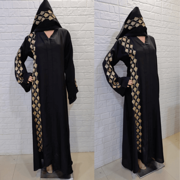 Beautiful Abaya Embroidery Designs Dubai (1)
