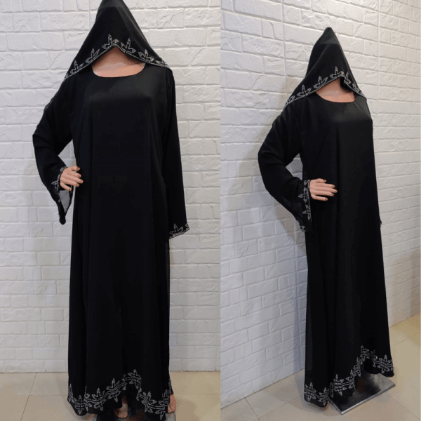 Dubai Abaya Black Burqa New Design (2)