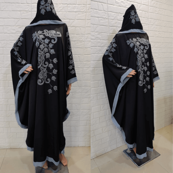 Dubai Latest Abaya Designs Flower (1)