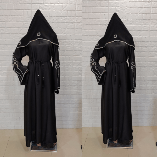 Fancy Black Abaya (1)