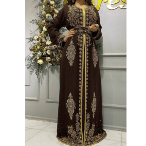 Royal Wedding Dubai Beaded Kaftan Dress (1)