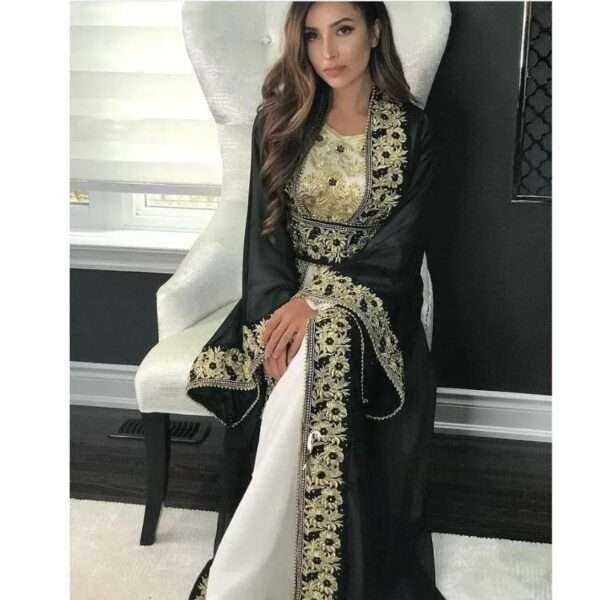 Beautiful Dubai Moroccan Caftan Maxi Dress Long Gown Kaftan (1)