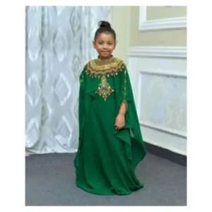 beautiful Indian hand work baby moroccan kaftan dress