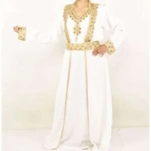 white moroccan kaftan