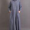 shirt collar executive abaya