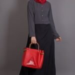 contrast body daily wear abaya dubai dress