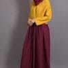 beautiful pleated contrast casual chic dubai abaya 2