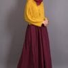 beautiful pleated contrast casual chic dubai abaya 1