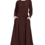 Beautiful Casual Abaya Dress with Belt