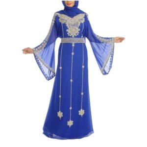 Moroccan Dubai Kaftan Farasha Abaya Ramadan Dress (1)