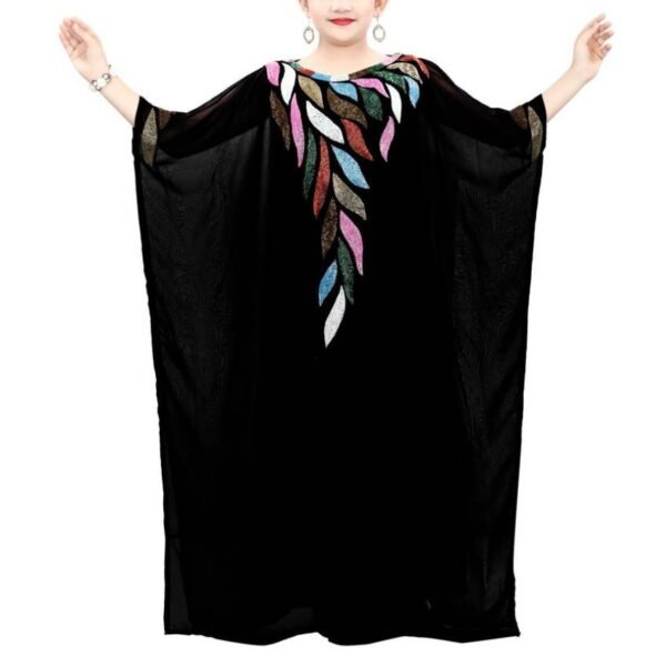black kaftan dress for girl