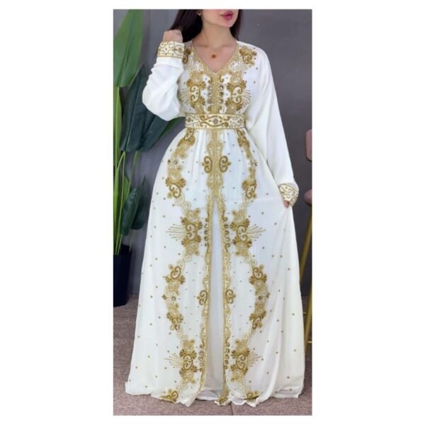 New Moroccan Dubai Kaftan Farasha Abaya Wedding Dress