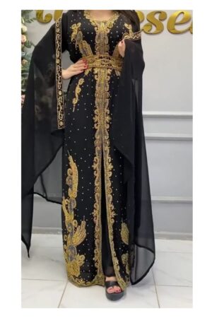 arabic-moroccan-kaftan-dress-black