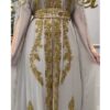 royal dubai arabic moroccan kaftan dress white (2)