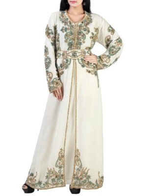 eid kaftan hand embroidery dress