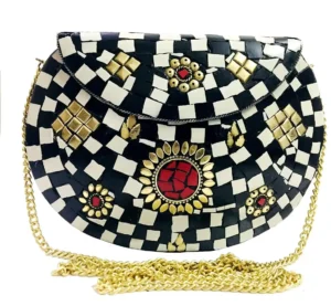 black & white Clutch Bag online