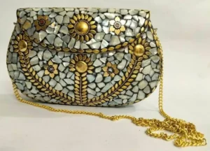 silver clutch bag for wedding