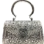 silver clutch purse