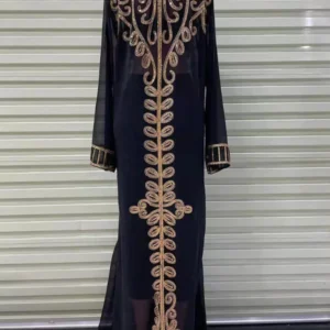 Dashiki Kaftan Gown Fashion with Sequins - Perfect for Islamic Occasions and Dubai Evenings