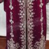 Moroccan hooded kaftan with silver embroidery -1 (3)