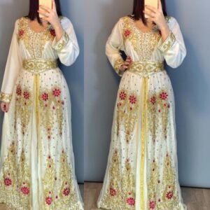 Sale! Dubai Moroccan Kaftan Dress with Inner & Jacket