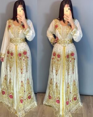Sale! Dubai Moroccan Kaftan Dress with Inner & Jacket