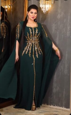 Stunning Red Dubai Kaftan Dress Modern Elegance for Weddings & Parties