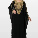 black gold embellished moroccan kaftan (5)