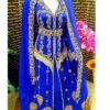 Stunning African Print Bridesmaid Dress Modern Caftan for Weddings