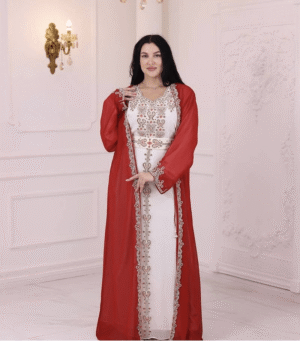 Maroon Embroidered Stone Work Stitched Georgette Kaftan for Party and Wedding