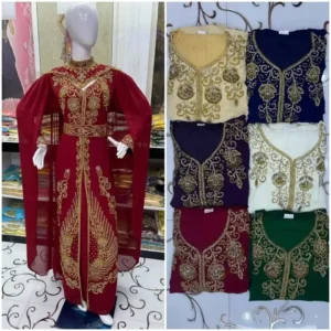 Handmade Crystal Kaftan Elegant and Unique Attire