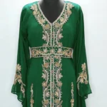 Dark Green Moroccan Kaftan (1)