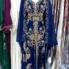 Navy Blue Caftan Dress for Wedding Handwork Gown