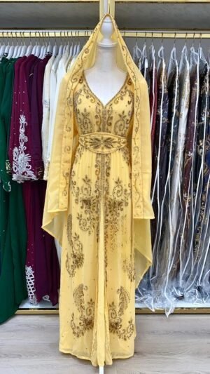 gold caftan dress for wedding (22)