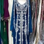 royal blue caftan dress for wedding