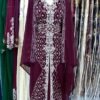 Purple caftan dress for wedding