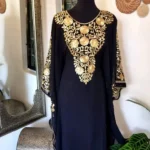 Aari embroidered kaftan