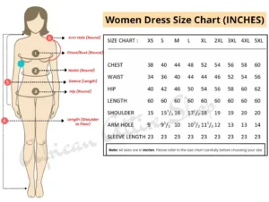 African Attire Shop Women Dress Size Chart