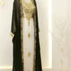 Black & White Handcrafted Zari Work Georgette Kaftan (2)