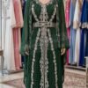 Elegant Green Eid Kaftan Dress Moroccan (1)