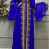 Royal Blue Moroccan Kaftan Dress (1)