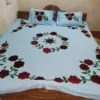 Velvet Cutwork Applique bedsheets (4)