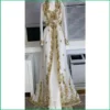 White Bridal Moroccan Kaftan Dress